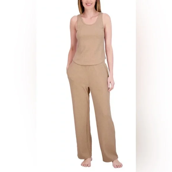 ❤️Live 2 Lounge 3Piece Textured Lounge Set XXL New Cable Knit Cardigan&Tank&Pant - Picture 7 of 10